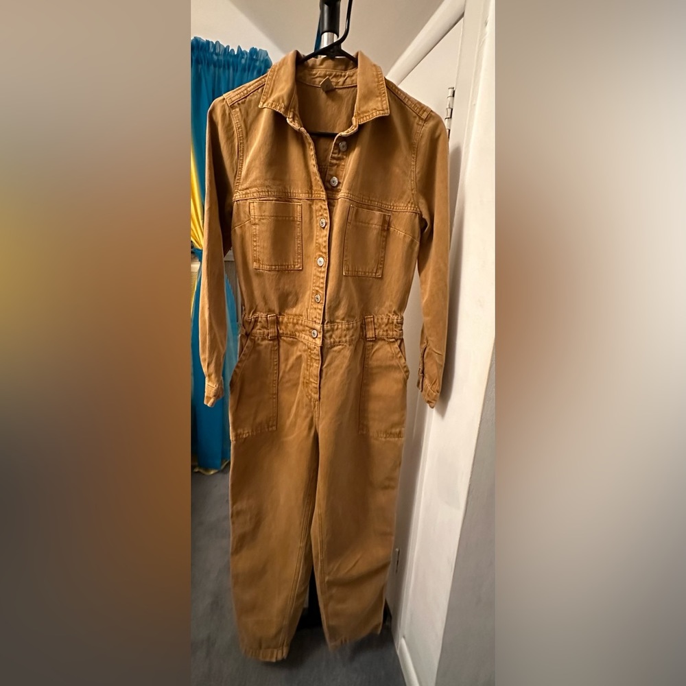 Denim Boiler suit tan